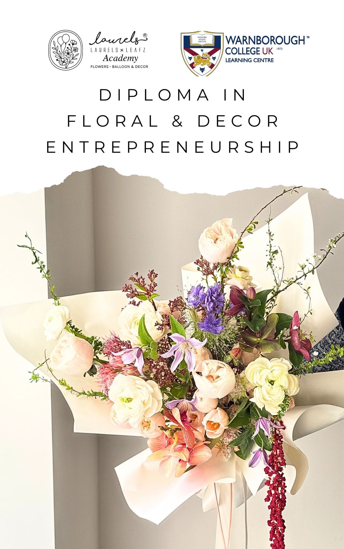 (UK Cert) Diploma in Floral & Decoration Entrepreneurship 花艺与装饰创业文凭